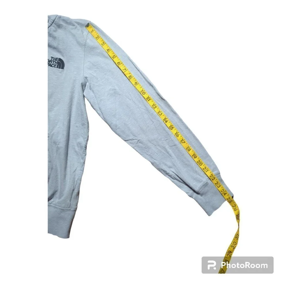 The North Face Women's Hoodie Color  Gray Size Large L  Long Sleeves